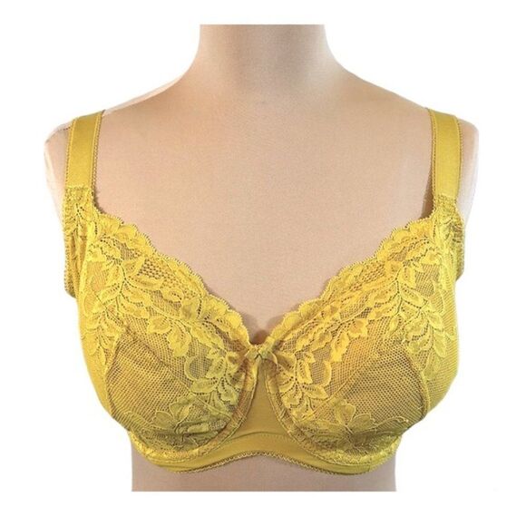 next Lizzie Bra Size 32G Mustard Yellow Lace - Picture 4 of 14